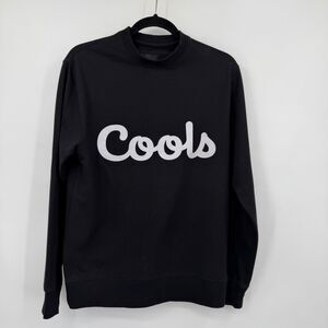 Barney Cools “Cools” Black Logo Crewneck Sweatshirt XS